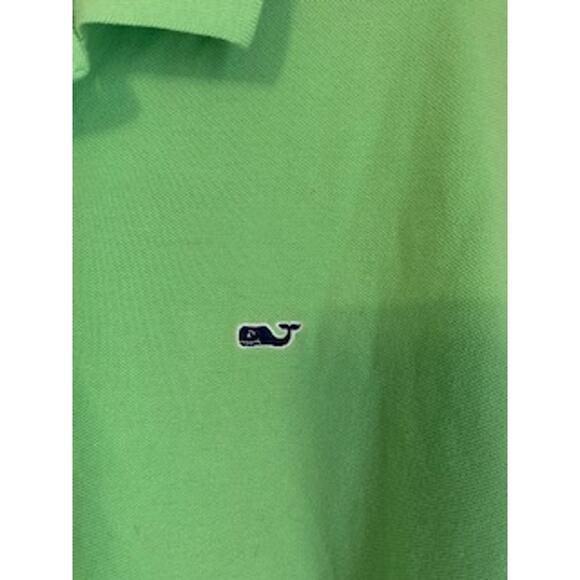 Vineyard Vines Mens Large Logo Mint Green Polo Shirt - Picture 3 of 5